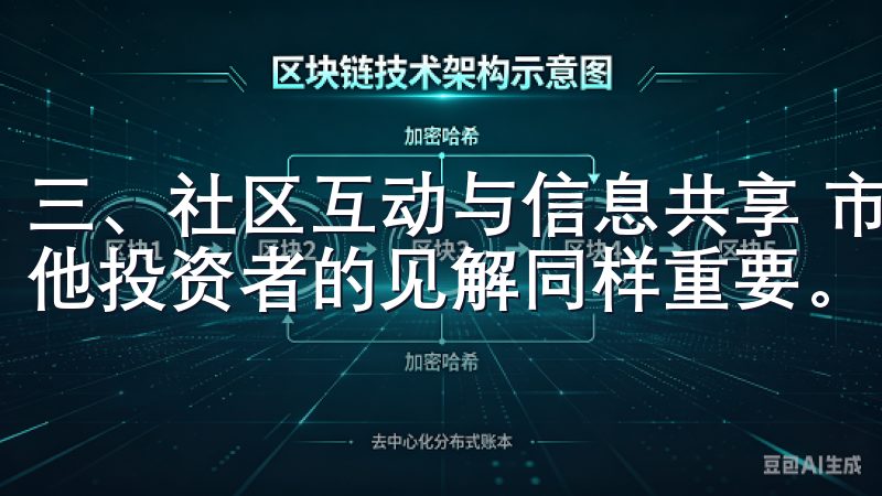 三、社区互动与信息共享 市场分析不仅仅是自我研究，借助其他投资者的见解同样重要。