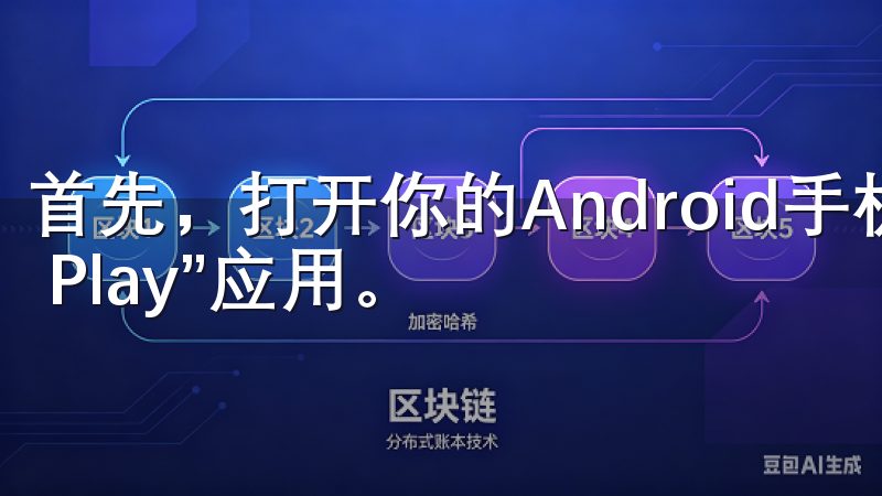 首先，打开你的Android手机或平板上的“Google Play”应用。