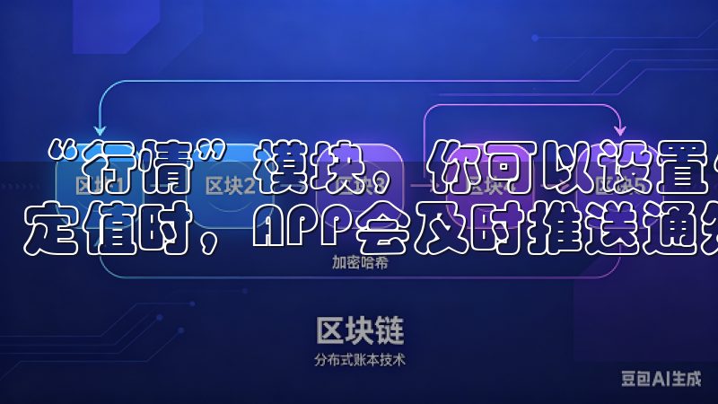 “行情”模块，你可以设置价格预警，当市场价格达到或突破设定值时，APP会及时推送通知，确保你不错过任何交易机会。