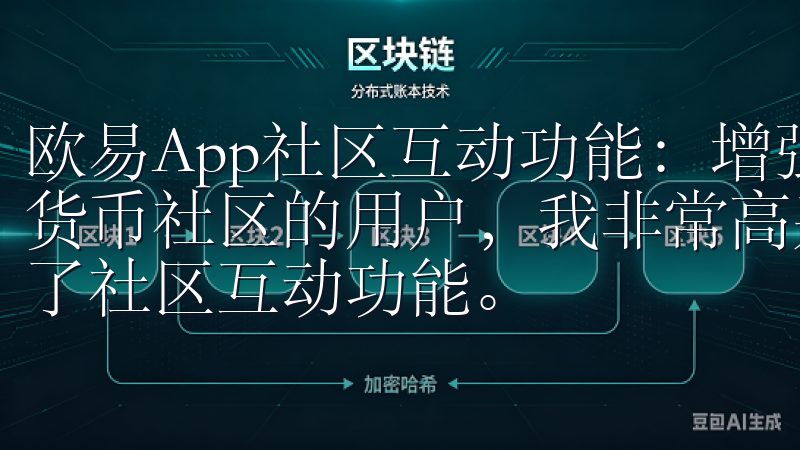 欧易App社区互动功能：增强用户交流 作为一名活跃在数字货币社区的用户，我非常高兴看到欧易App在最新版本中增加了社区互动功能。